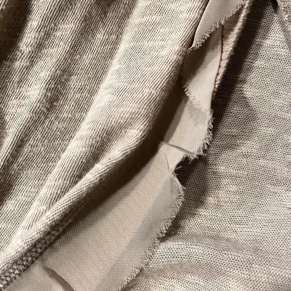 Womens Decree Open Sleeveless Ruffle Cardigan with pockets Size Medium Boho Chic - Picture 5 of 6